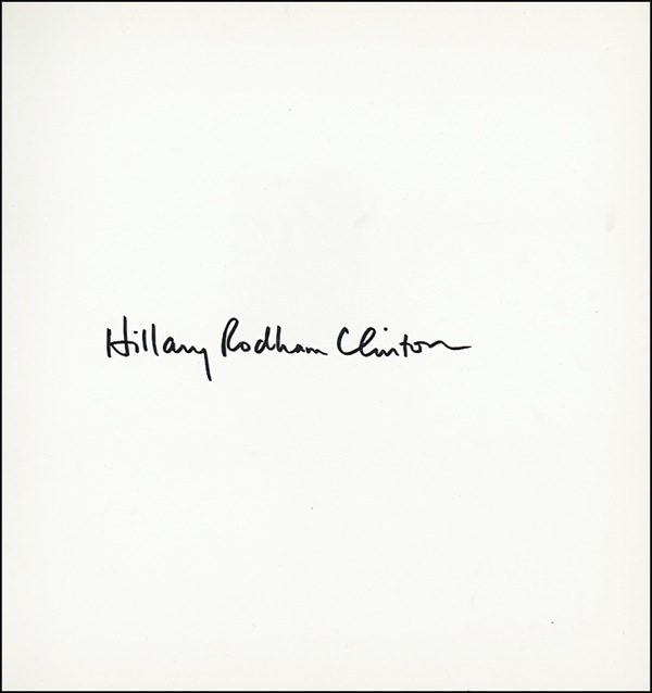 Lot 37 Hillary Rodham Clinton
