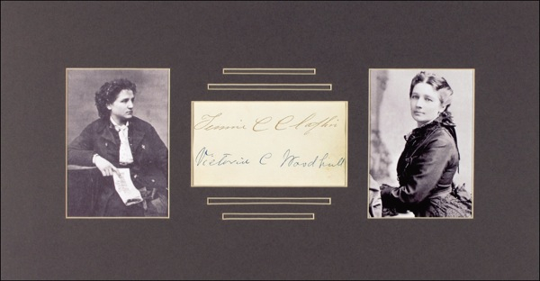Lot 399 Victoria C. Woodhull and Tennie C. Claflin