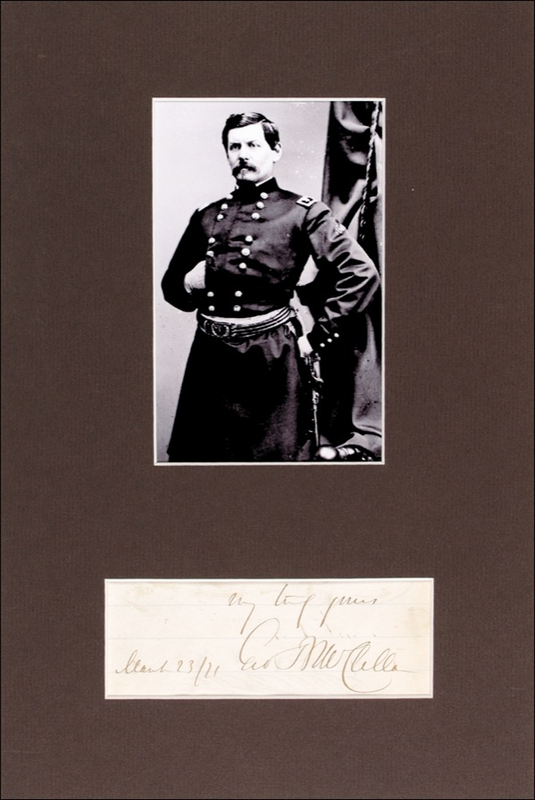 Lot 455 George B. McClellan