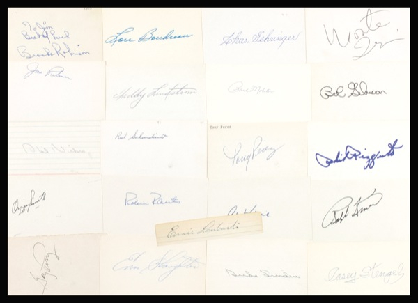 Lot 1285 Baseball Hall of Famers