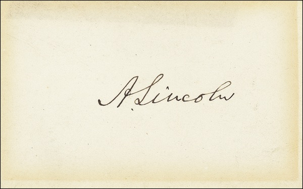 Lot 106 Abraham Lincoln