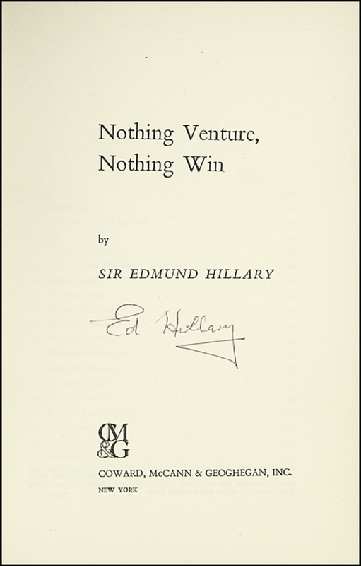 Lot 288 Edmund Hillary