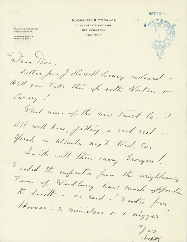 Lot 159 Franklin D. Roosevelt