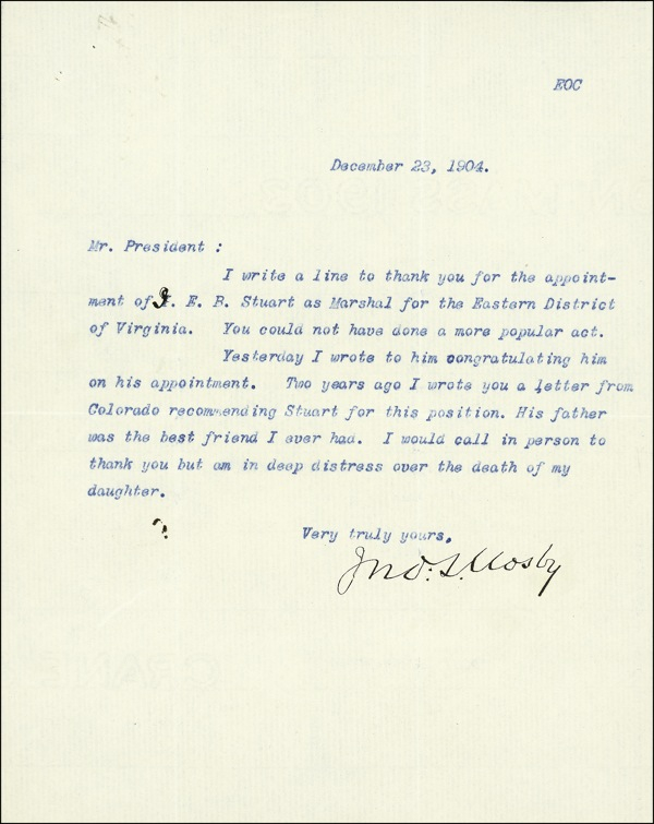 Lot 459 John S. Mosby