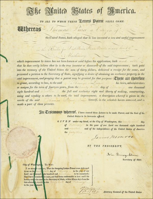 Lot 119 James Monroe and John Quincy Adams