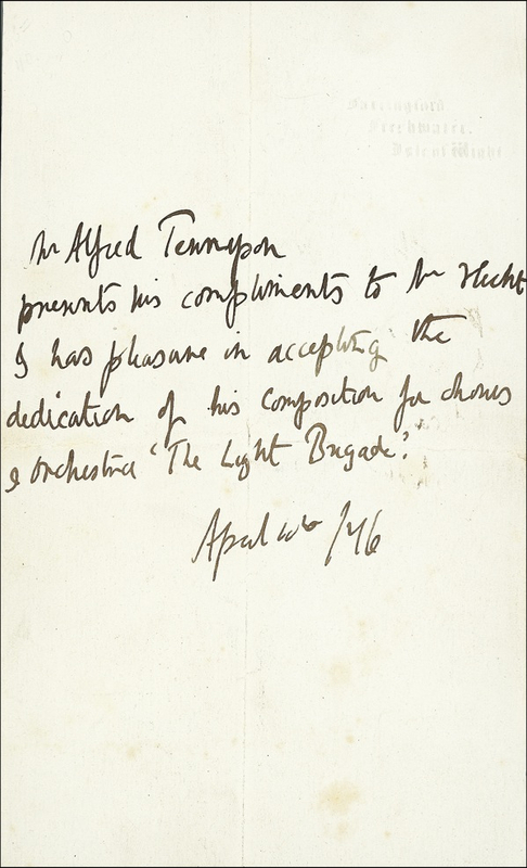 Lot 652 Alfred Lord Tennyson