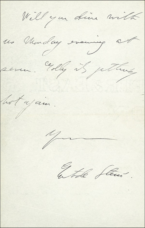 Lot 643 Gertrude Stein