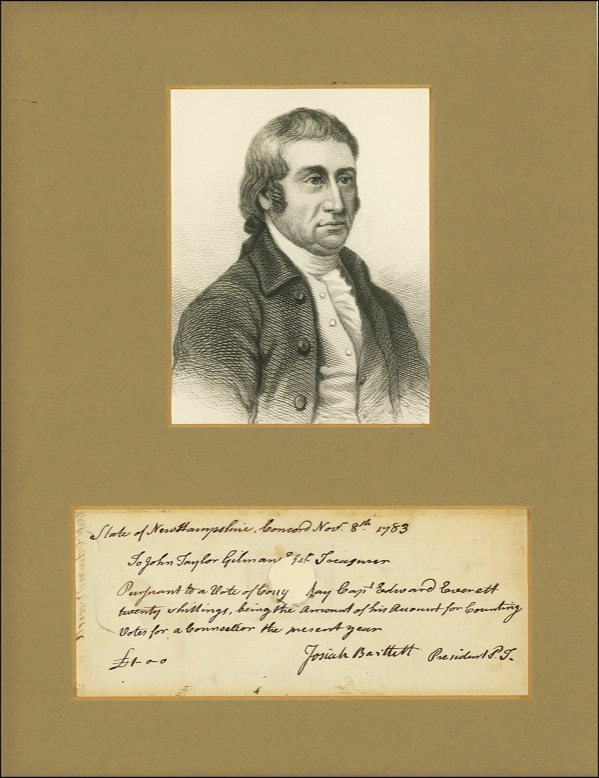 Lot 249 Declaration of Independence: Bartlett, Josiah