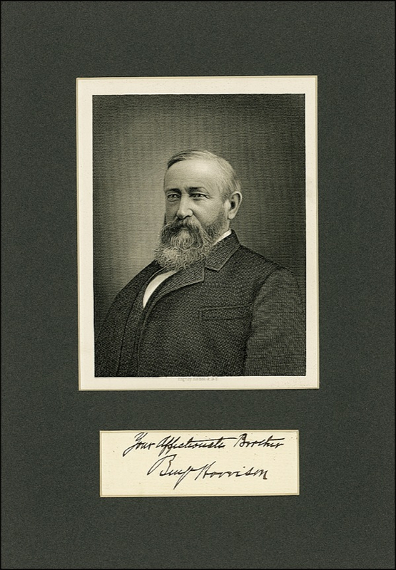 Lot 73 Benjamin Harrison