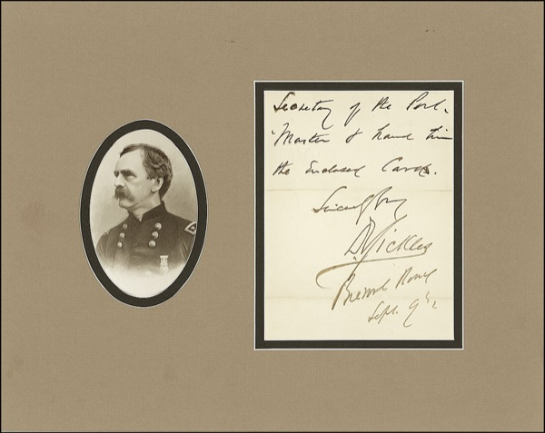 Lot 477 Daniel E. Sickles