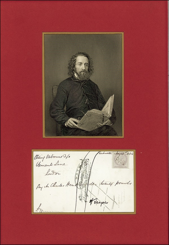 Lot 653 Alfred Lord Tennyson