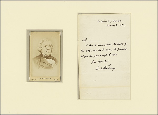 Lot 654 William Makepeace Thackery