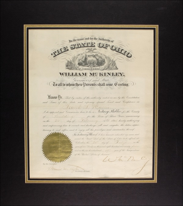 Lot 116 William McKinley