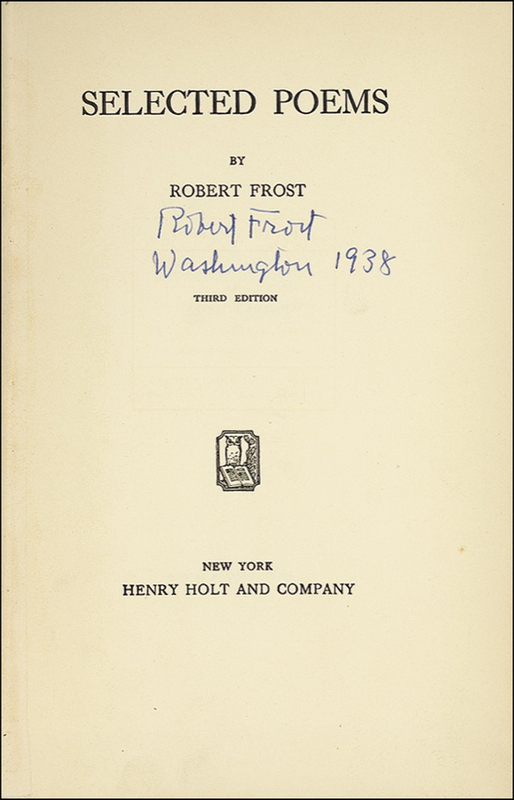 Lot 578 Robert Frost