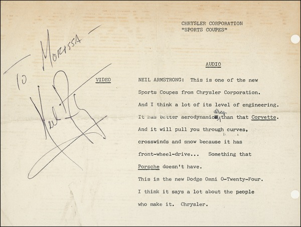 Lot 509 Neil Armstrong