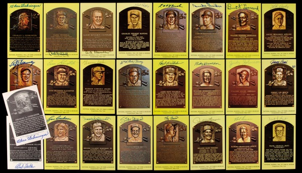 Lot 1288 Baseball Hall of Famers