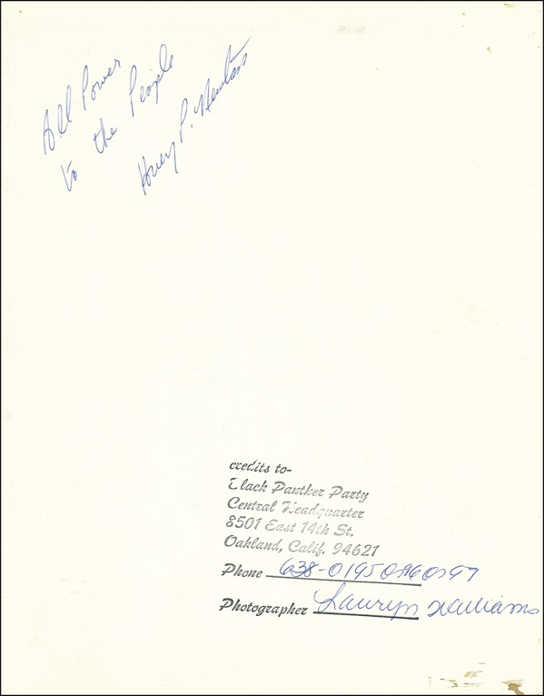 Lot 336 Huey Newton