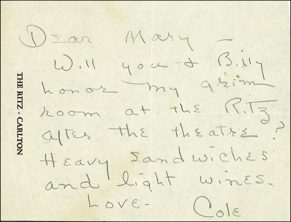 Lot 861 Cole Porter