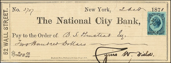 Lot 266 Cyrus W. Field