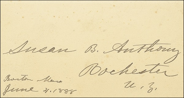 Lot 210 Susan B. Anthony