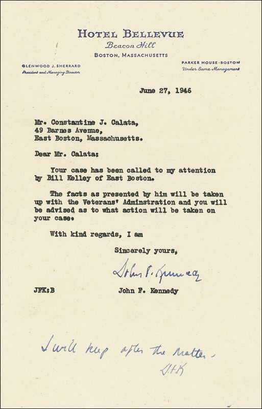 Lot 104 John F. Kennedy