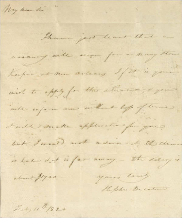 Lot 414 Stephen Decatur