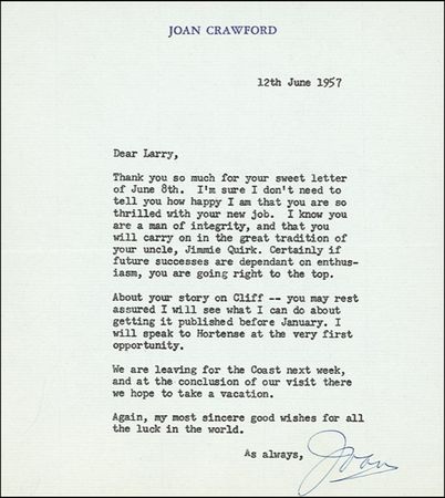 Lot #983 Joan Crawford - Image 1