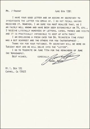 Lot #543 Ansel Adams - Image 1