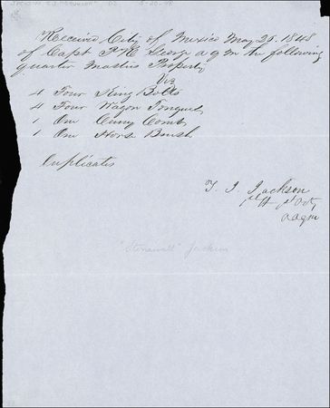 Lot #445 Thomas J. “Stonewall” Jackson - Image 1