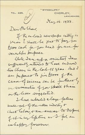 Lot #638 George Bernard Shaw - Image 2