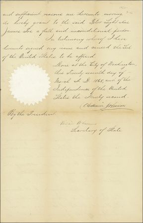 Lot #92 Andrew Johnson - Image 1