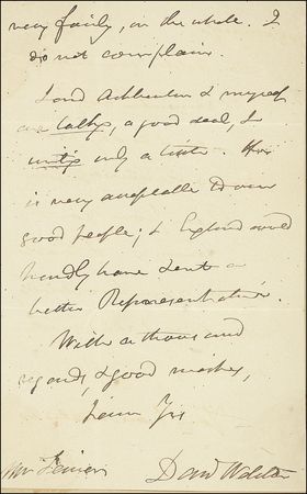 Lot #397 Daniel Webster - Image 1