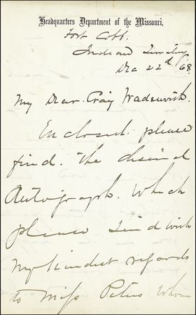 Lot #474 Philip H. Sheridan - Image 2