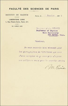 Lot #241 Marie Curie - Image 1