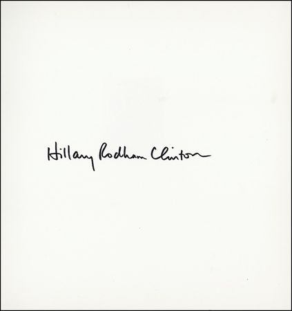 Lot #37 Hillary Rodham Clinton - Image 1