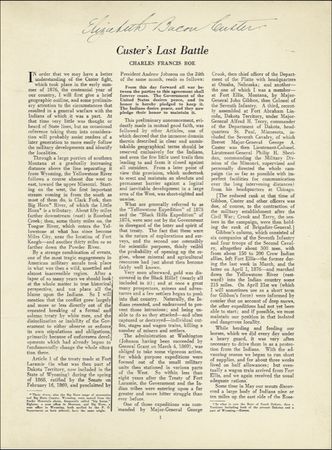 Lot #243 Elizabeth Custer - Image 1