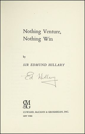 Lot #288 Edmund Hillary - Image 1