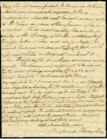Lot #315 Richard Henry Lee - Image 1