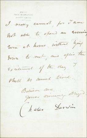 Lot #246 Charles Darwin - Image 1