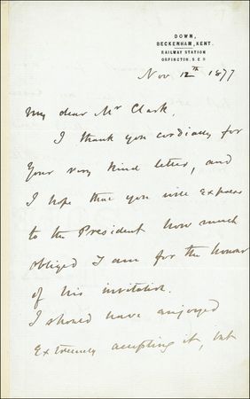 Lot #246 Charles Darwin - Image 2