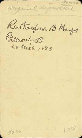 Lot #80 Rutherford B. Hayes - Image 1