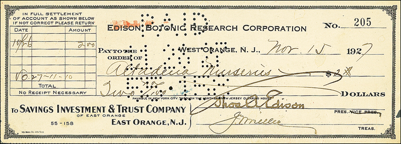 Lot 202 Thomas Edison