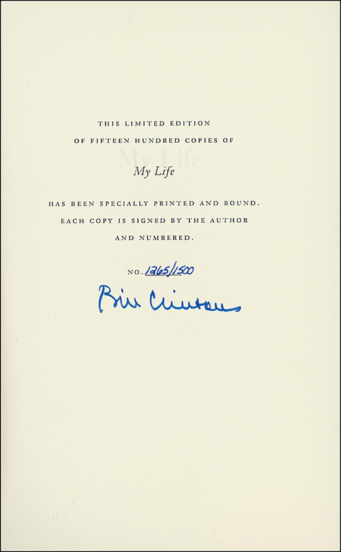Lot 22 Bill Clinton