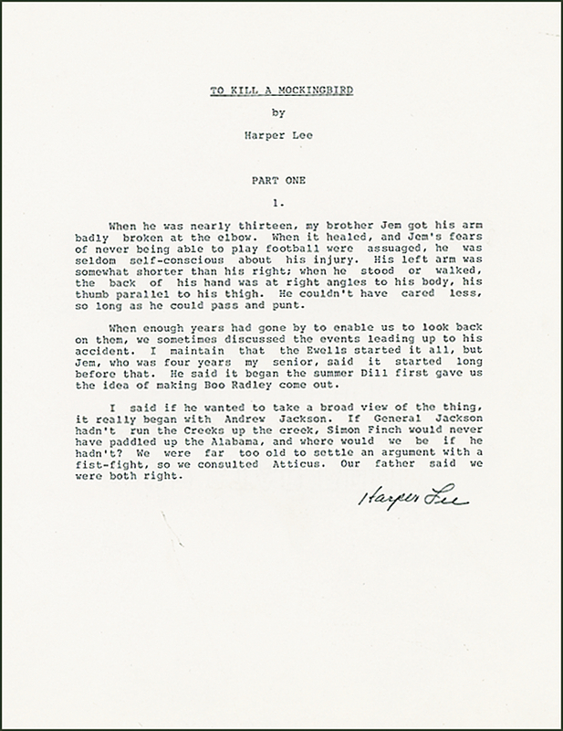 Lot 544 Harper Lee