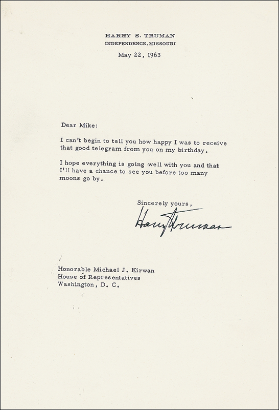 Lot 144 Harry S. Truman