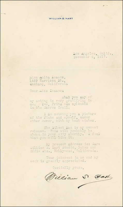 Lot 1085 William S. Hart