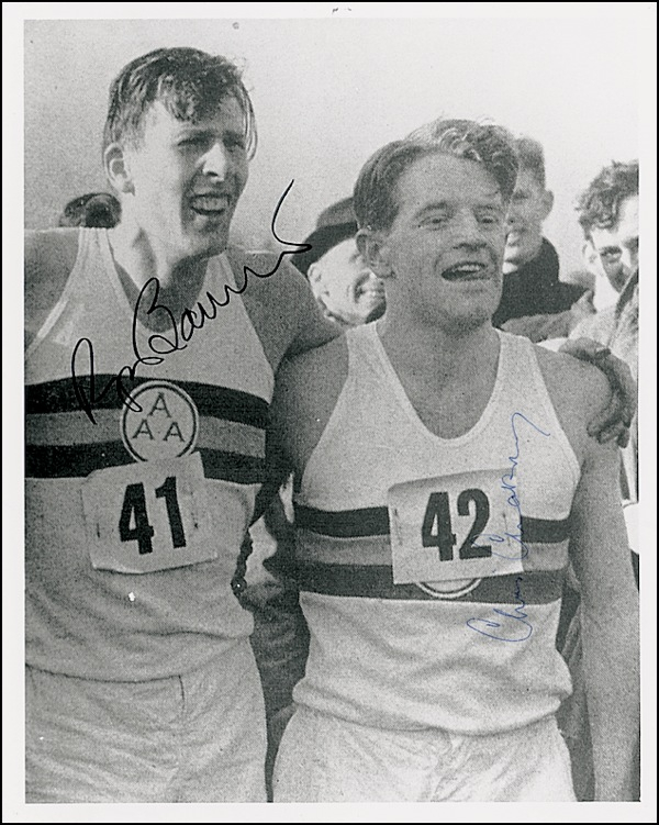 Lot 1316 Roger Bannister and Christopher Chataway