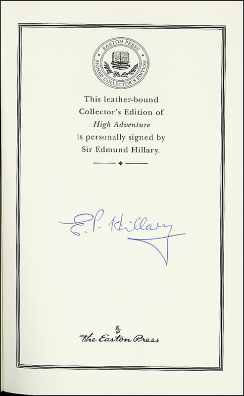 Lot 249 Edmund Hillary