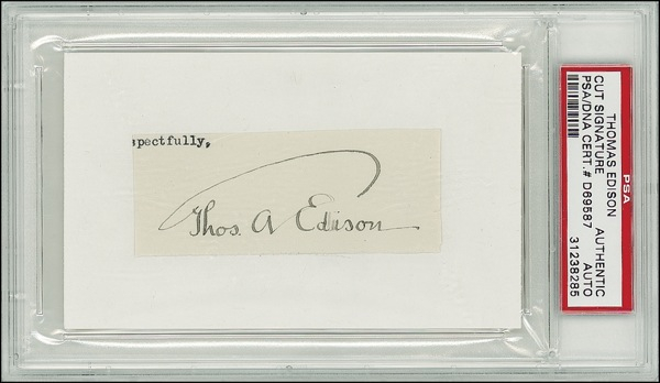 Lot 206 Thomas Edison