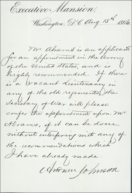 Lot 80 Andrew Johnson